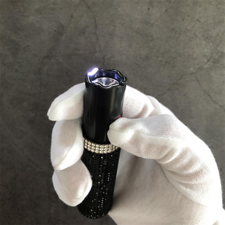 Diamond Veneer Design Pocket Flashlight Stun Gun Self Defense EDC