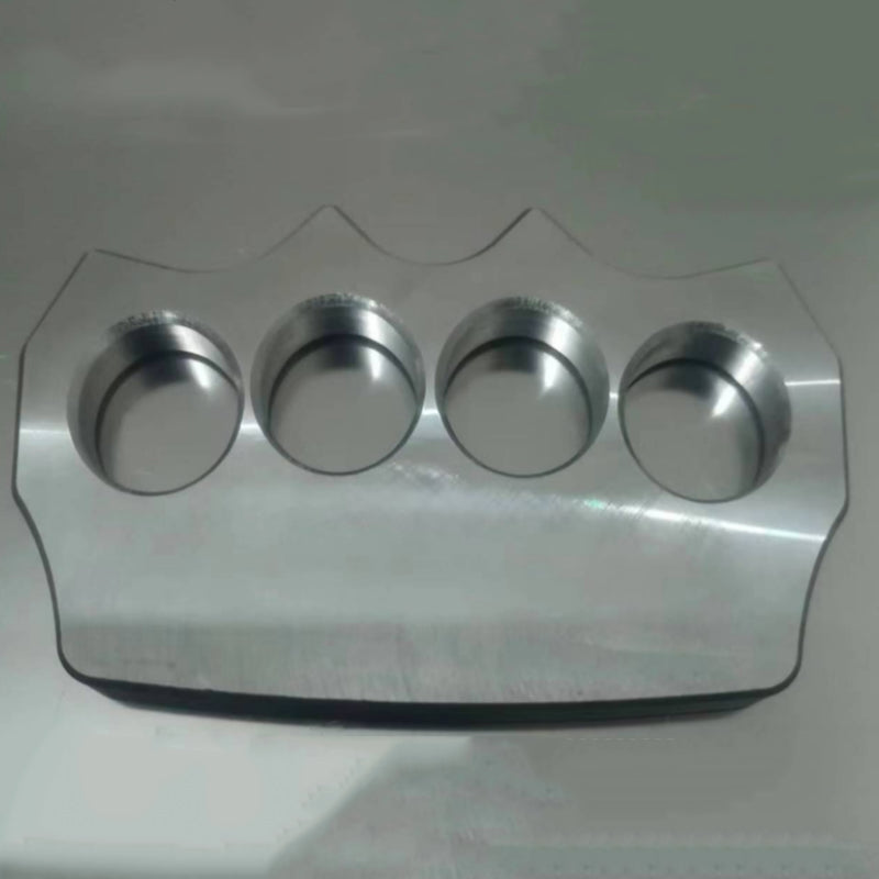 Minimalista-Sólido Aço Puro Knuckle Duster Quatro Dedos Tigre