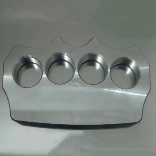 Minimalista-Sólido Aço Puro Knuckle Duster Quatro Dedos Tigre