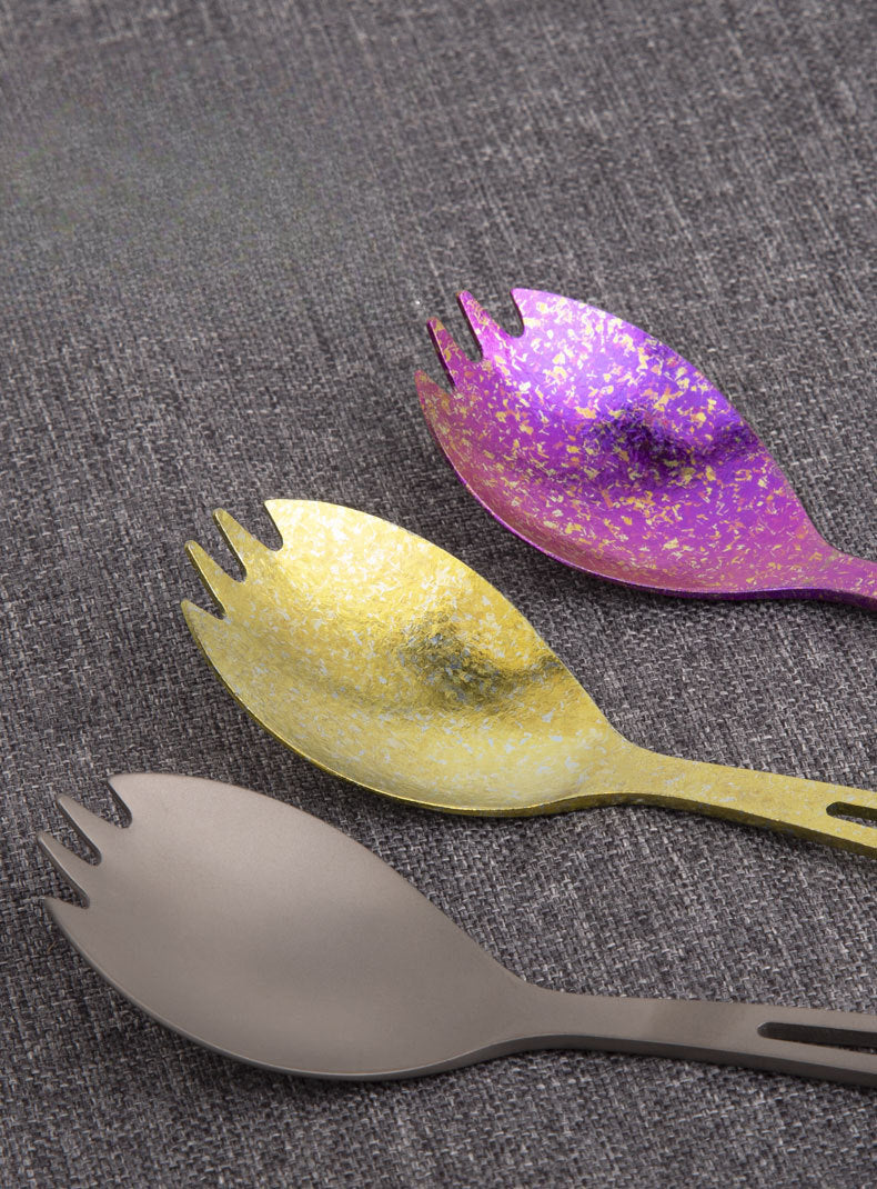 Tito Camping Pure Titanium Spork Bottle Opener Integrated EDC