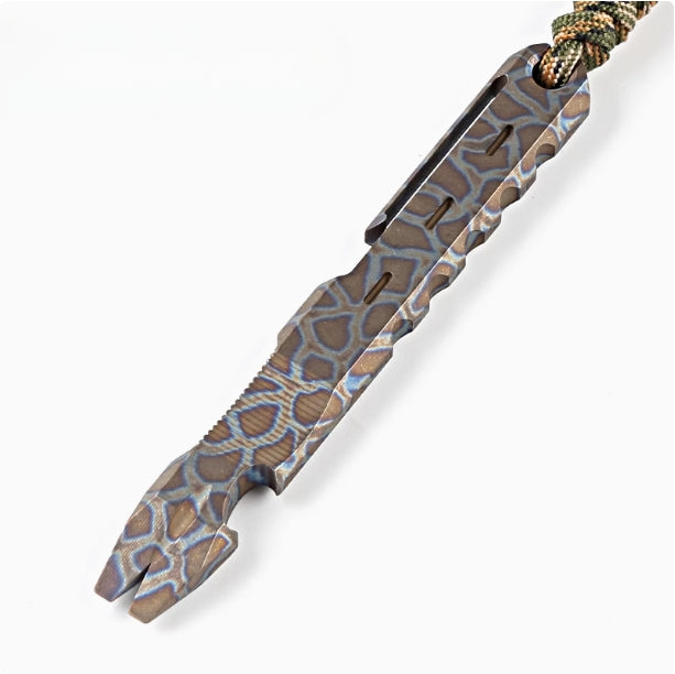 Titan Utility Rod Crowbar Bottle Opener Self-Defense Tool EDC