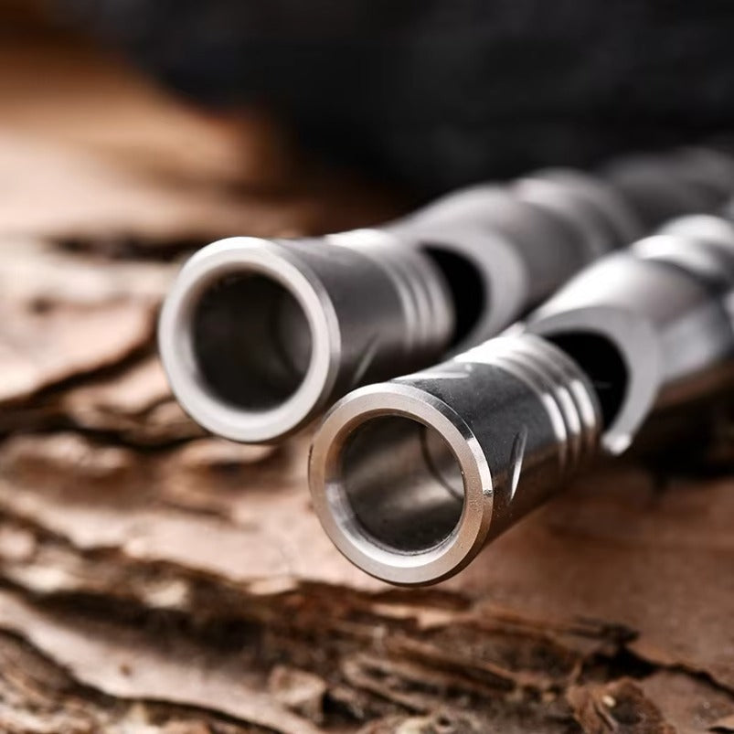 Titanium Whistle Portable Single Tube Burst Fashion Tag
