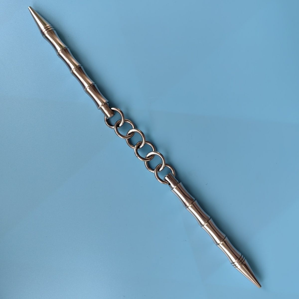 Mini Solid Steel Nunchaku Portable Martial Arts Practice Tool