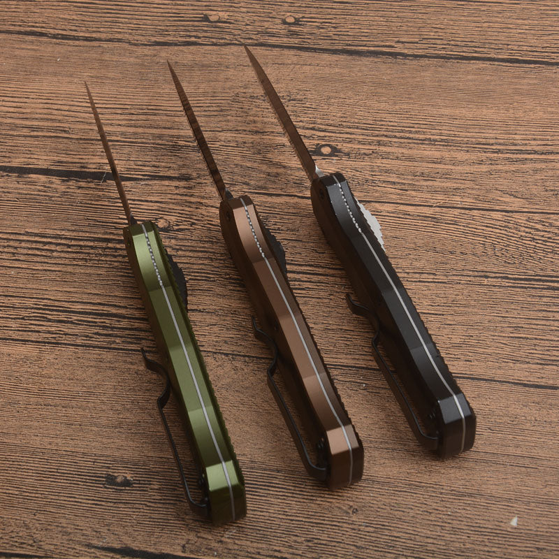 Coltelli con impugnatura in alluminio BM3300 Coltello tattico da difesa con rampino