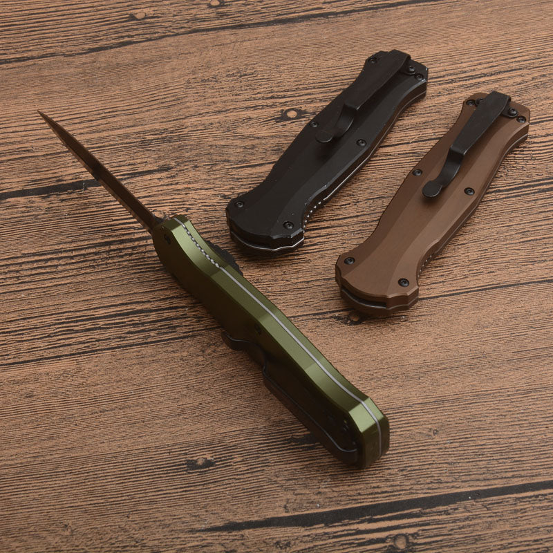 Coltelli con impugnatura in alluminio BM3300 Coltello tattico da difesa con rampino