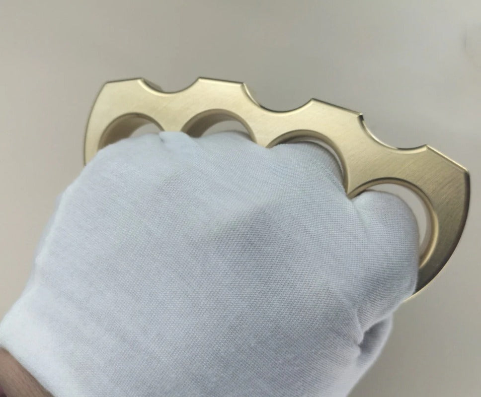 Lucky Fan-Hard Solid Pure Brass Knuckle Duster Defesa EDC