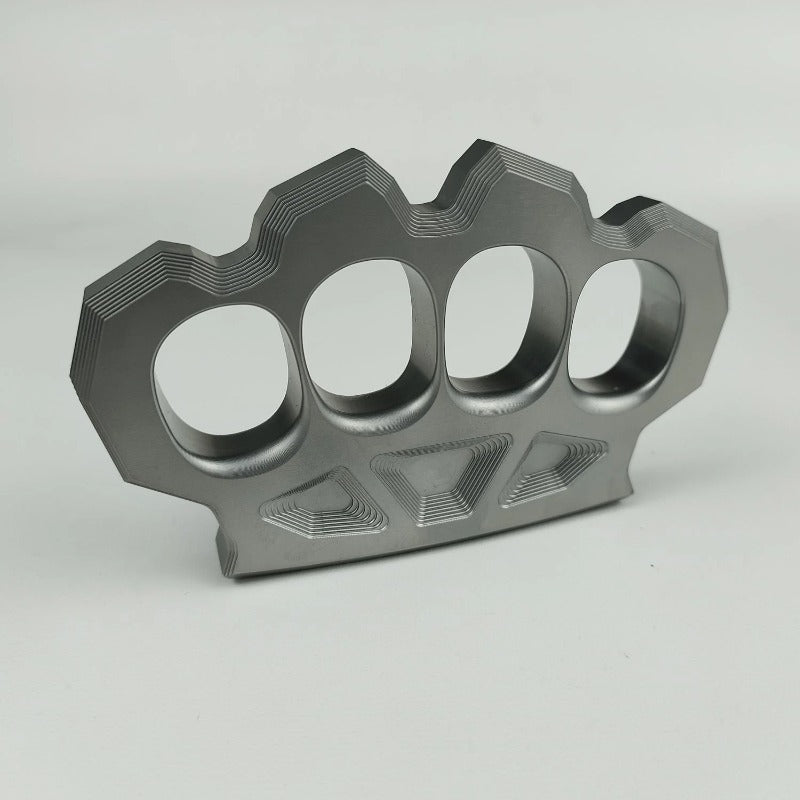 Space-Hard Steel Knuckle Duster Finger Spiked Fistfight Tool