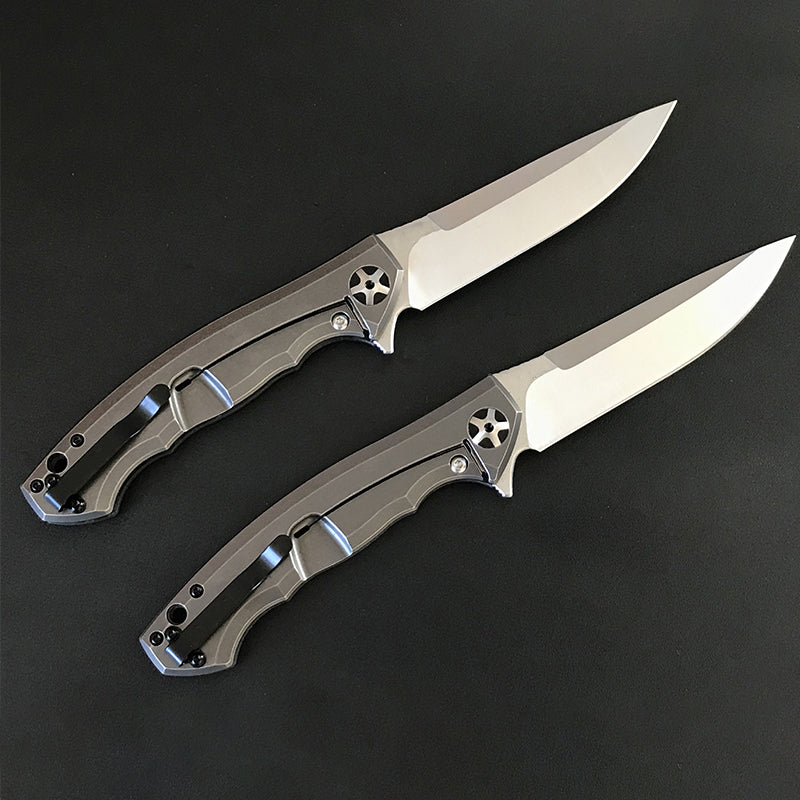 Carbon Fiber Titanium Handle S35VN Blade 0452 Folding Knife