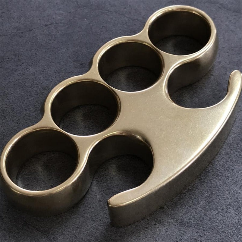 Classic Stonewashed Brass Knuckle Duster EDC