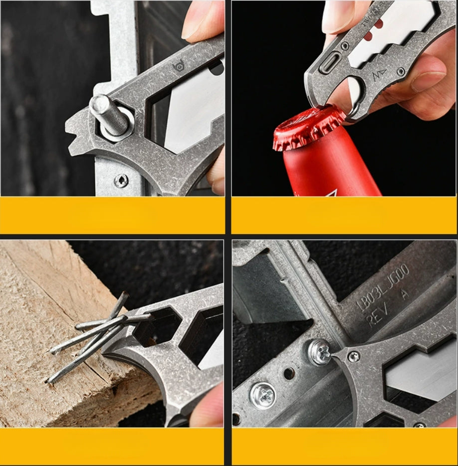 Titan Multi-Pro Knife Crowbar Screwdriver Wrench and Beer Opener