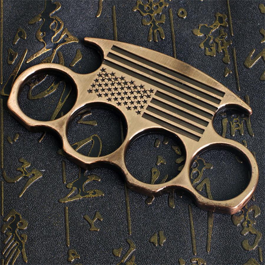Creative American Flag Design Brass Knuckle Duster EDC