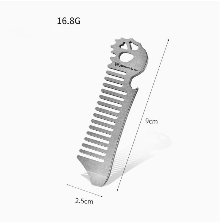 Titan Tamer Comb Static Defying Groomer Beer Opener EDC