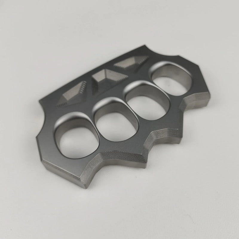 Space-Hard Steel Knuckle Duster Finger Spiked Fistfight Tool