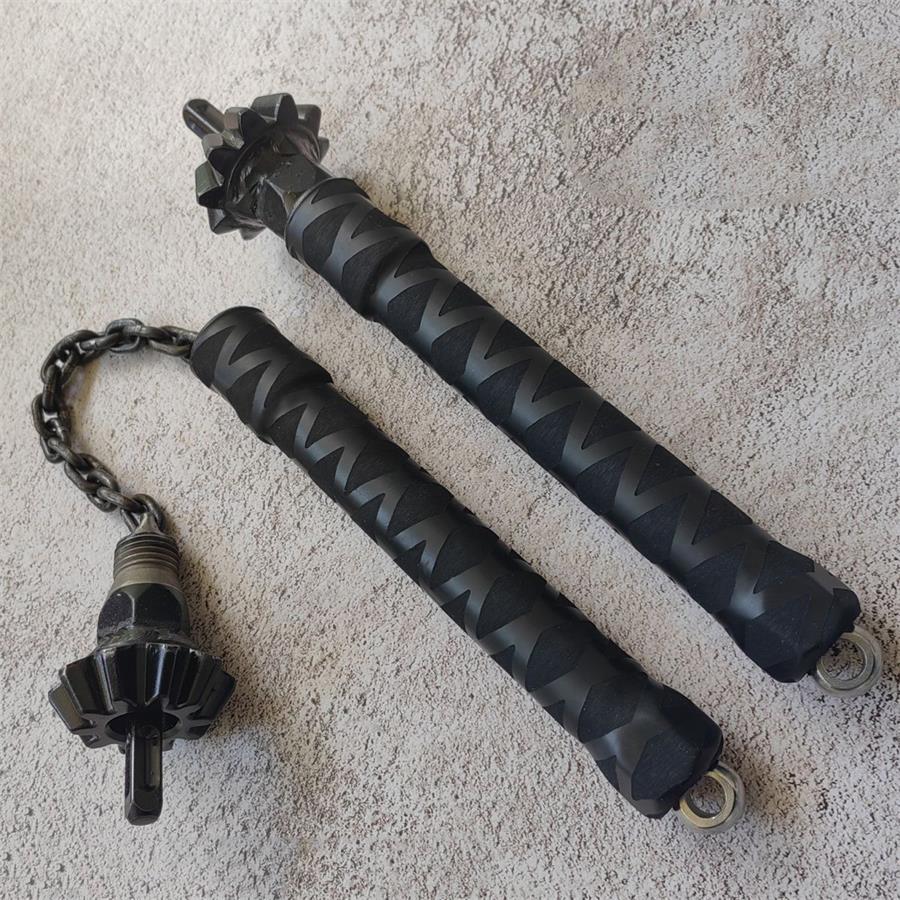 2-in-1 Self-Defense Stick Baton Defense Hammer Martial Arts