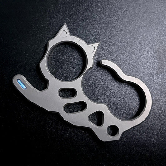 Cat Creative Modeling Titanium Knuckle Duster