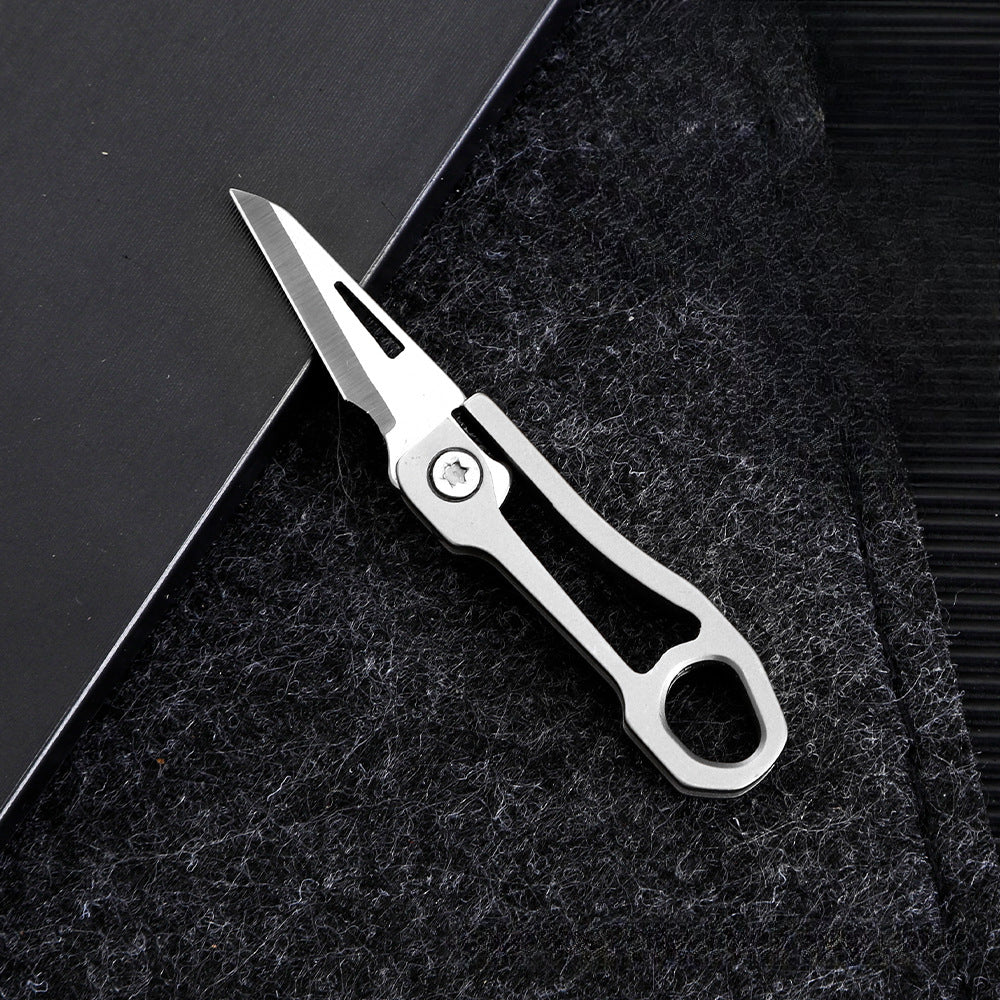 High Quality TC4 Mini Folding Knife Portable Sharp Box Opener EDC