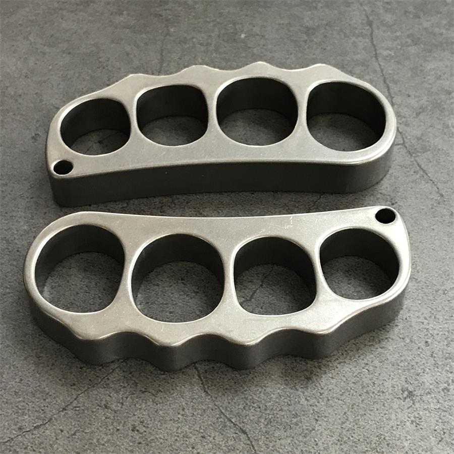 High Quality Medium Solid Titanium Pea Knuckle Duster EDC