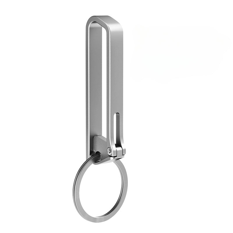 Titanium Anti-Loss Keychain Belt Buckle Long-Lasting Outdoor Hook EDC