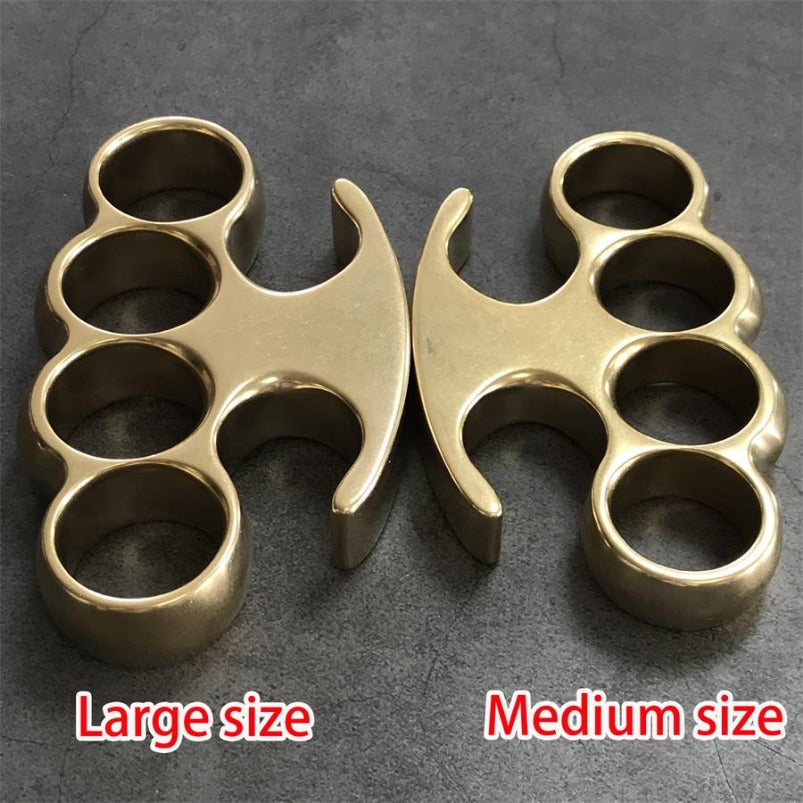 Classic Stonewashed Brass Knuckle Duster EDC