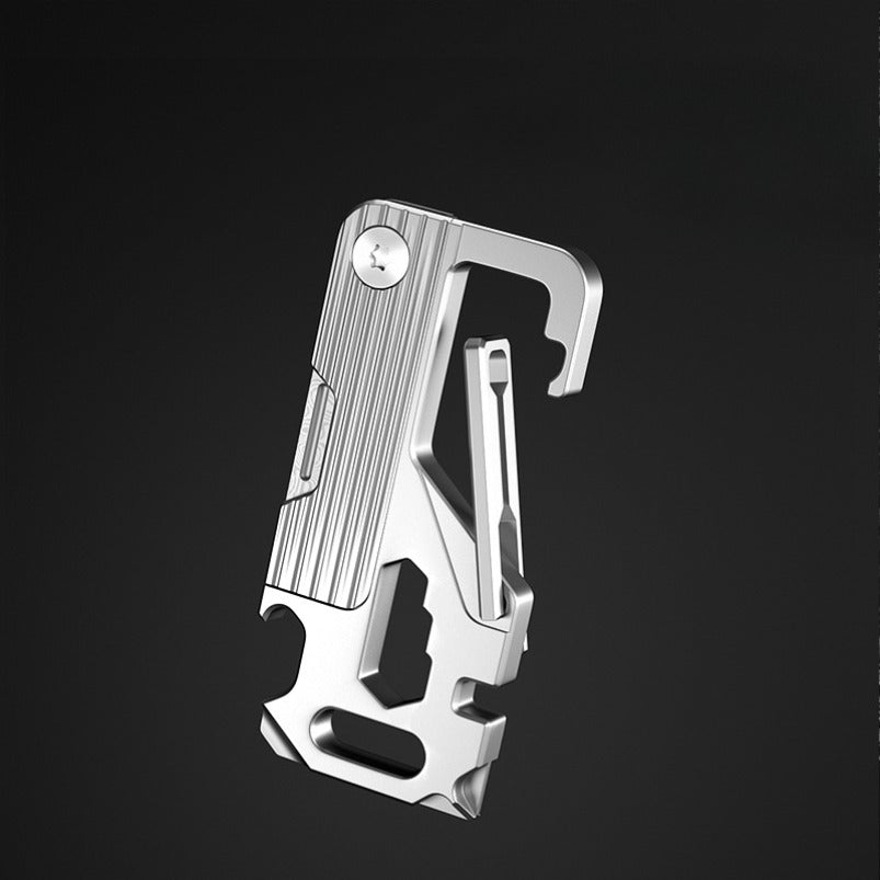 Titanium Multi Tool Knife Screwdriver Hex Wrench Keyring EDC