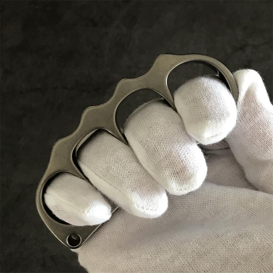 High Quality Medium Solid Titanium Pea Knuckle Duster EDC
