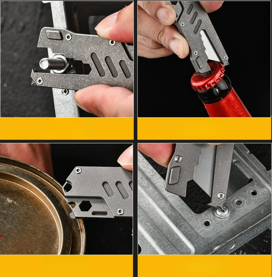 TC4 Mini-Edge Multi-Tool Hex Wrench Opener Bottle Opener Screwdriver