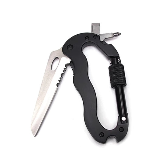 Aluminum Rock Climbing D-Type Carabiner Knife Screwdriver