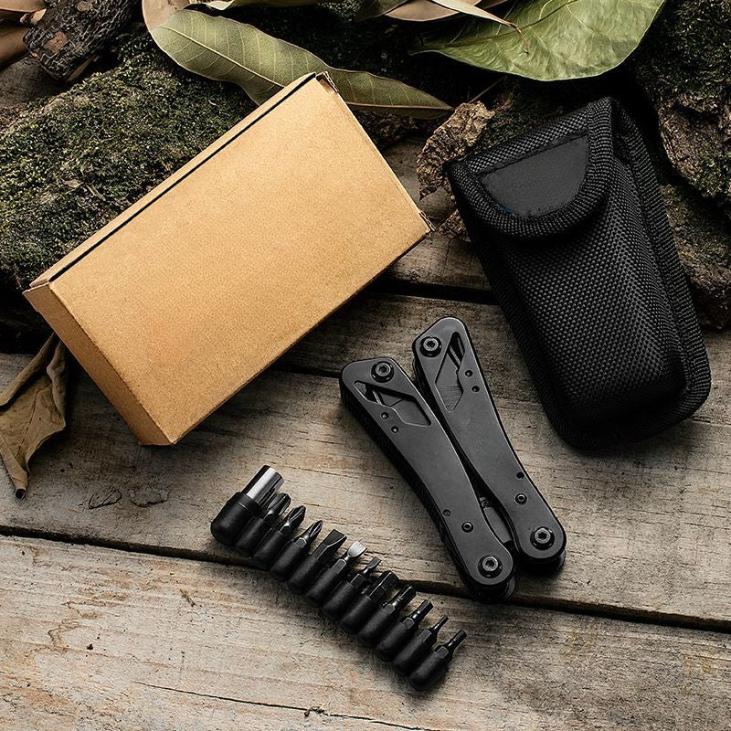 Multi-Task Utility Pliers Pocket Knives Nylon Set with Bit Kit