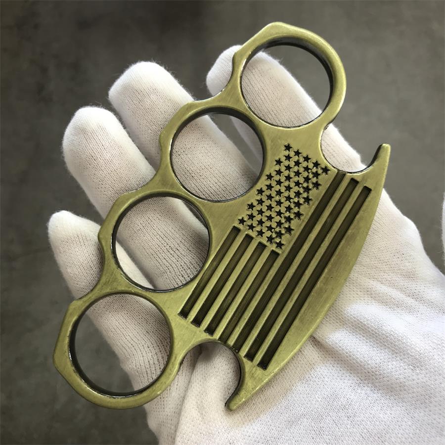 Creative American Flag Design Brass Knuckle Duster EDC
