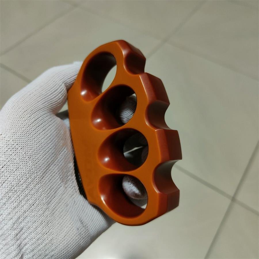 Orange Red Classic Bakelite Knuckle Duster Defense EDC