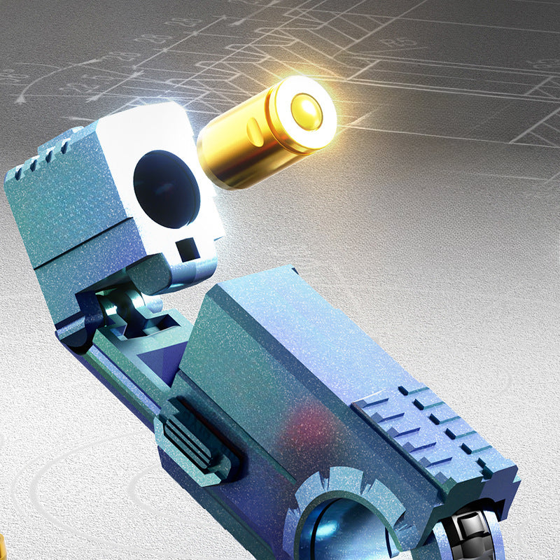 Finger Ring Double Soft Bullet Gun Simulation Can Throw Shell Toy Gun