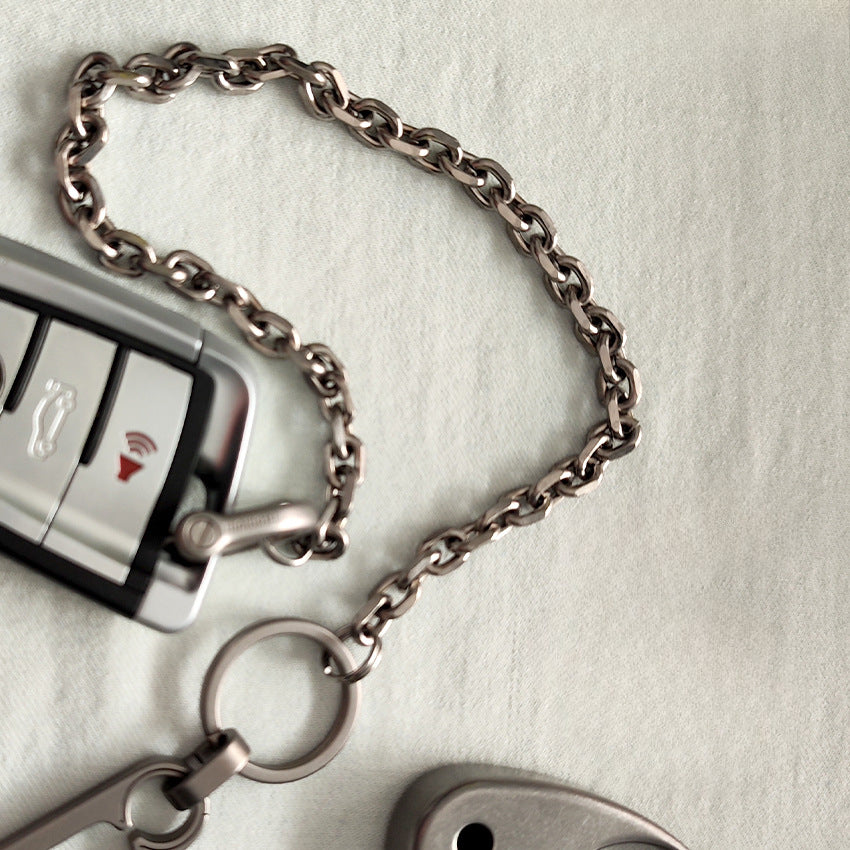 12in Titanium Keychain Wallet Chain Ultra Lightweight Anti-Allergy