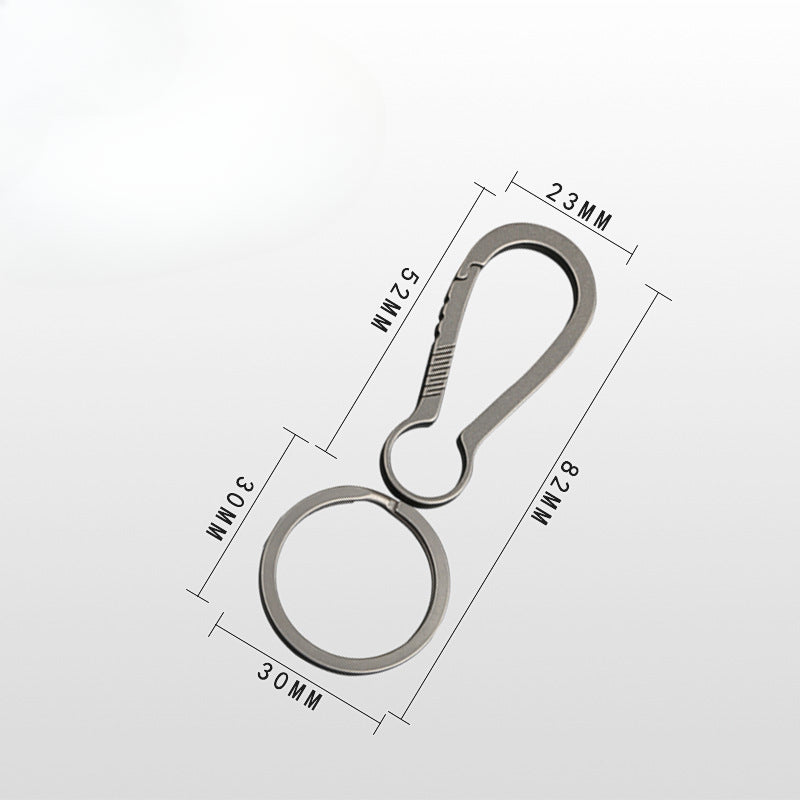 Fashion Minimalist Titanium Keychain Clip Key