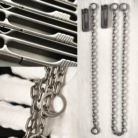 Titanium Wallet Chain Belt Loop Motorcycle Keychain EDC