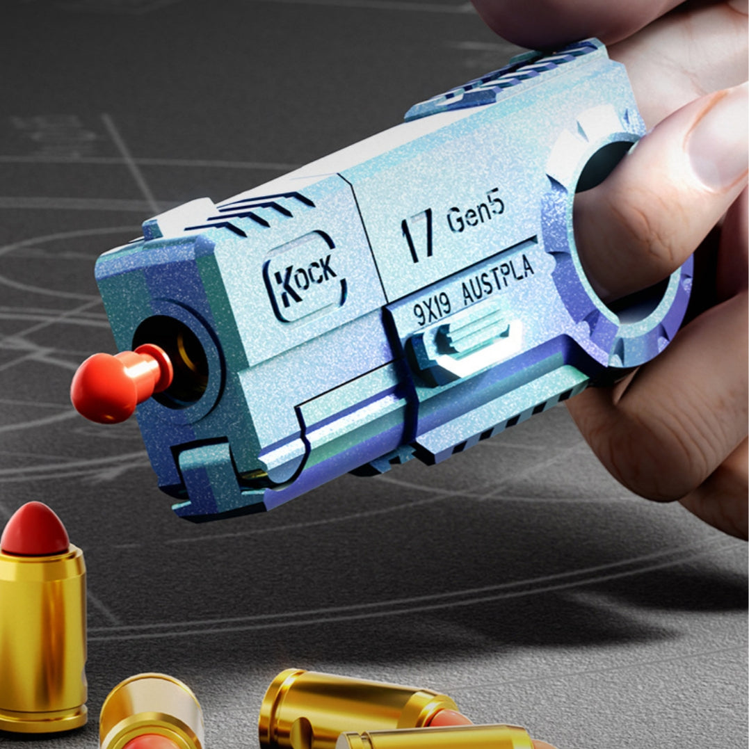 Finger Ring Double Soft Bullet Gun Simulation Can Throw Shell Toy Gun