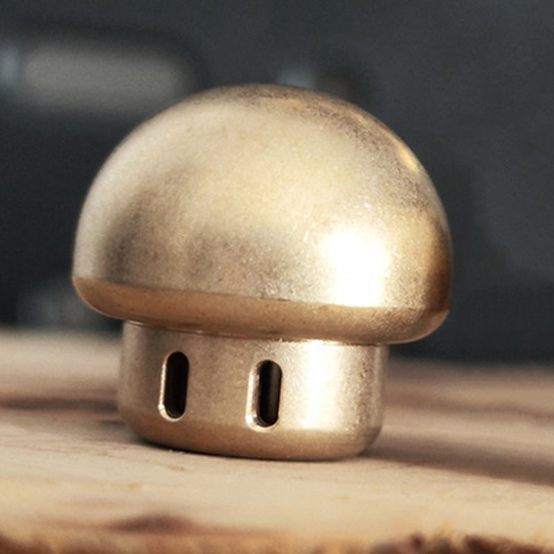Mushroom- Brass Umbrella Rope Knife Pendant Knuckle Pendant