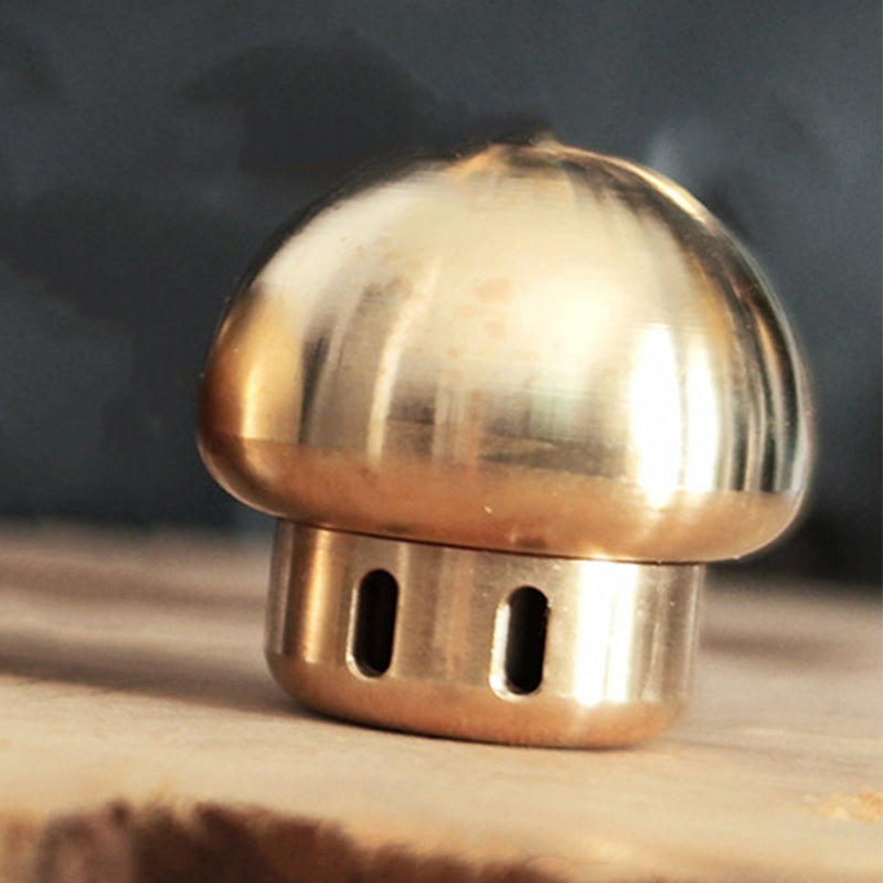 Mushroom- Brass Umbrella Rope Knife Pendant Knuckle Pendant
