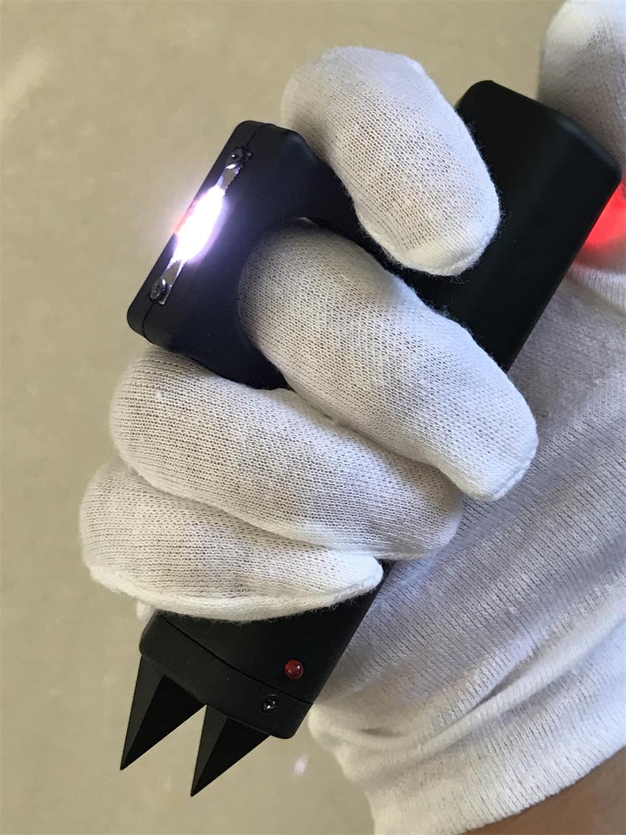 Multi-function Knuckle Stun Gun Self Defense Alarm Device EDC