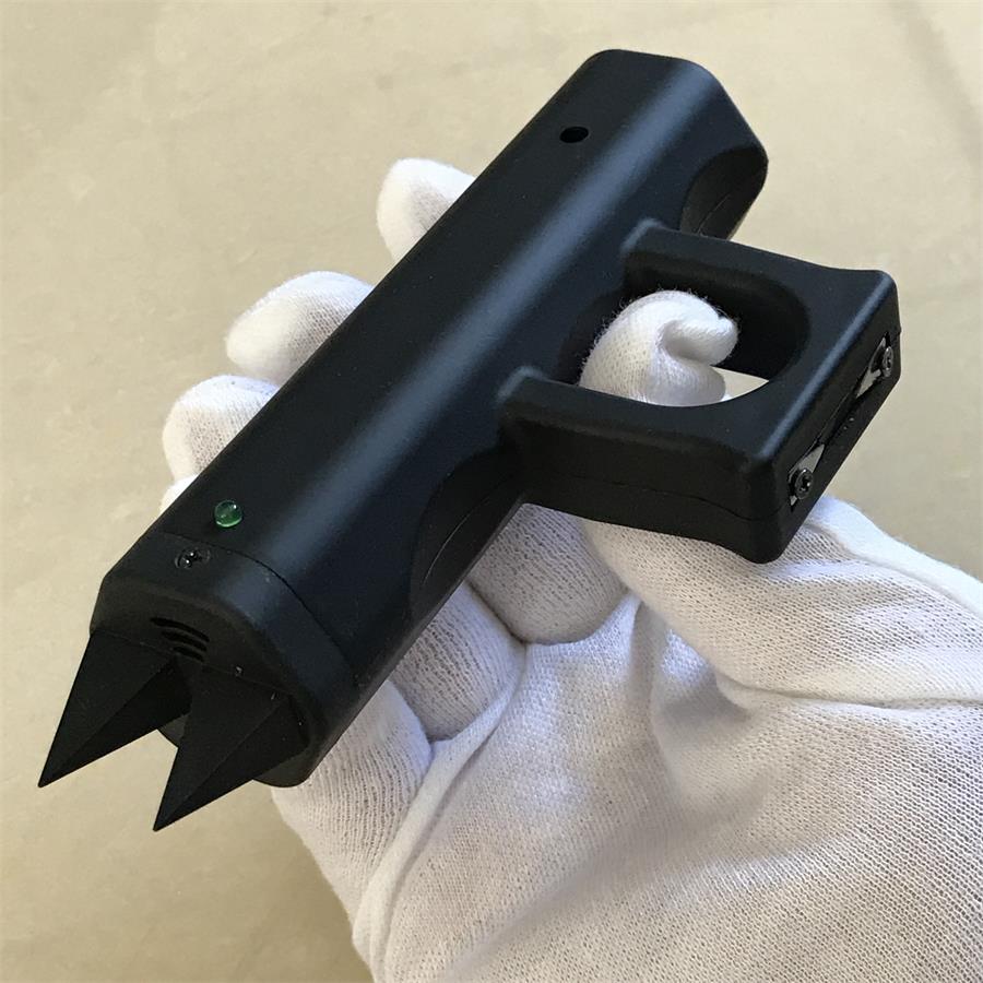 Multi-function Knuckle Stun Gun Self Defense Alarm Device EDC
