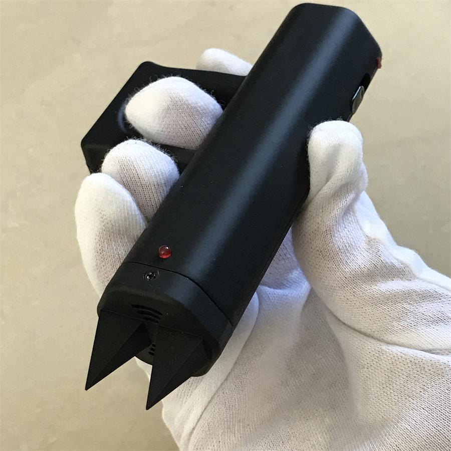 Multi-function Knuckle Stun Gun Self Defense Alarm Device EDC