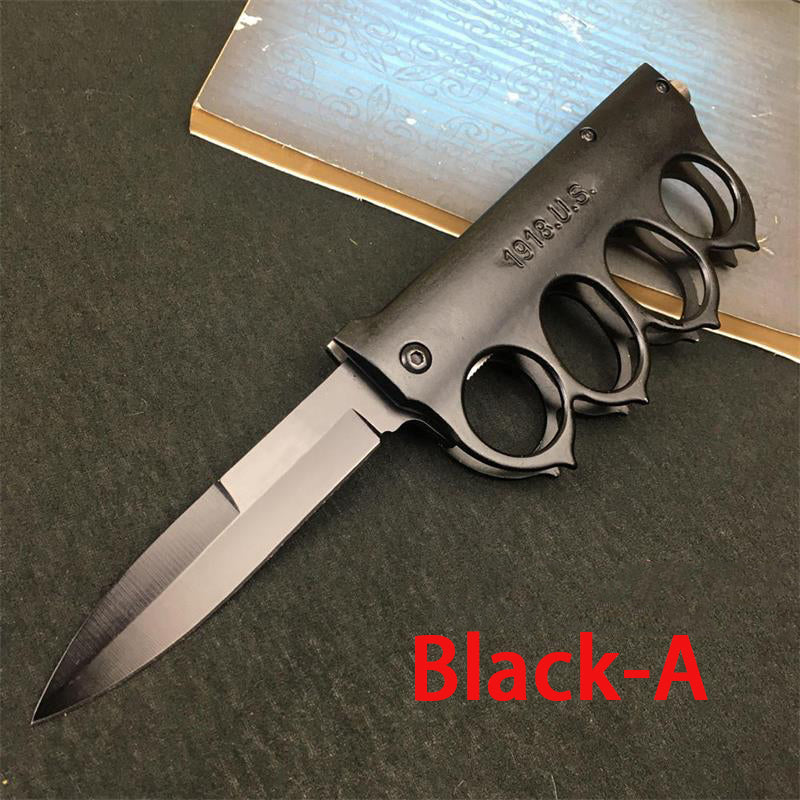 Folding Knife Knuckle Duster Outdoor Hunting Protective Gear