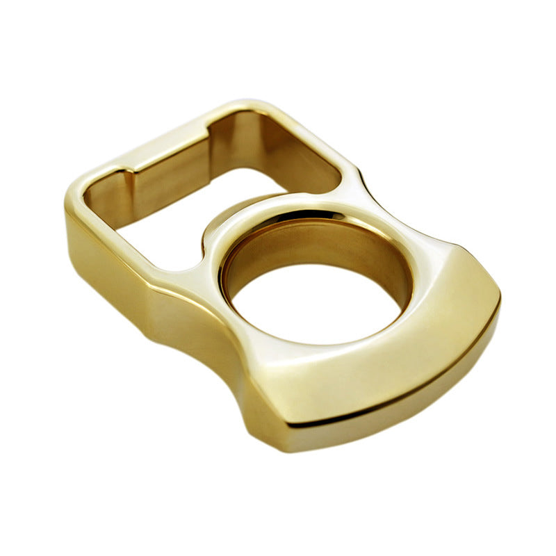 BRO-B Brass Knuckle Duster Abridor de garrafas Autodefesa EDC
