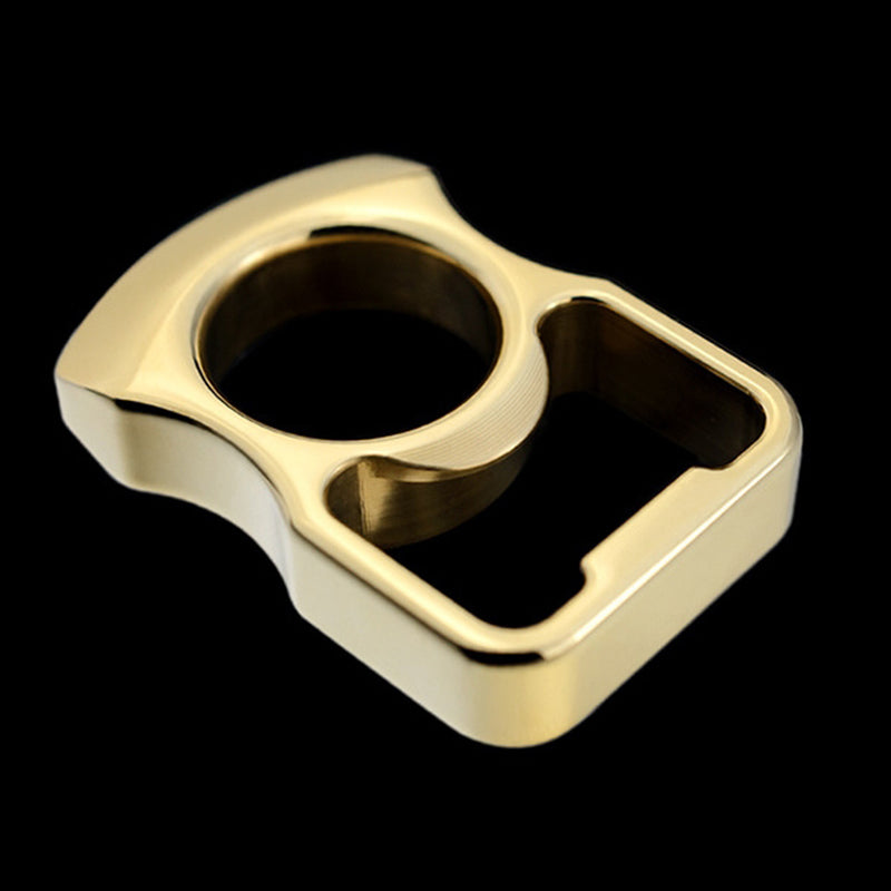 BRO-B Brass Knuckle Duster Abridor de garrafas Autodefesa EDC