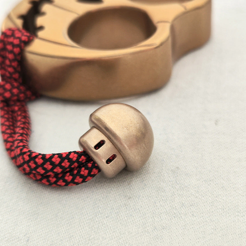 Mushroom- Brass Umbrella Rope Knife Pendant Knuckle Pendant
