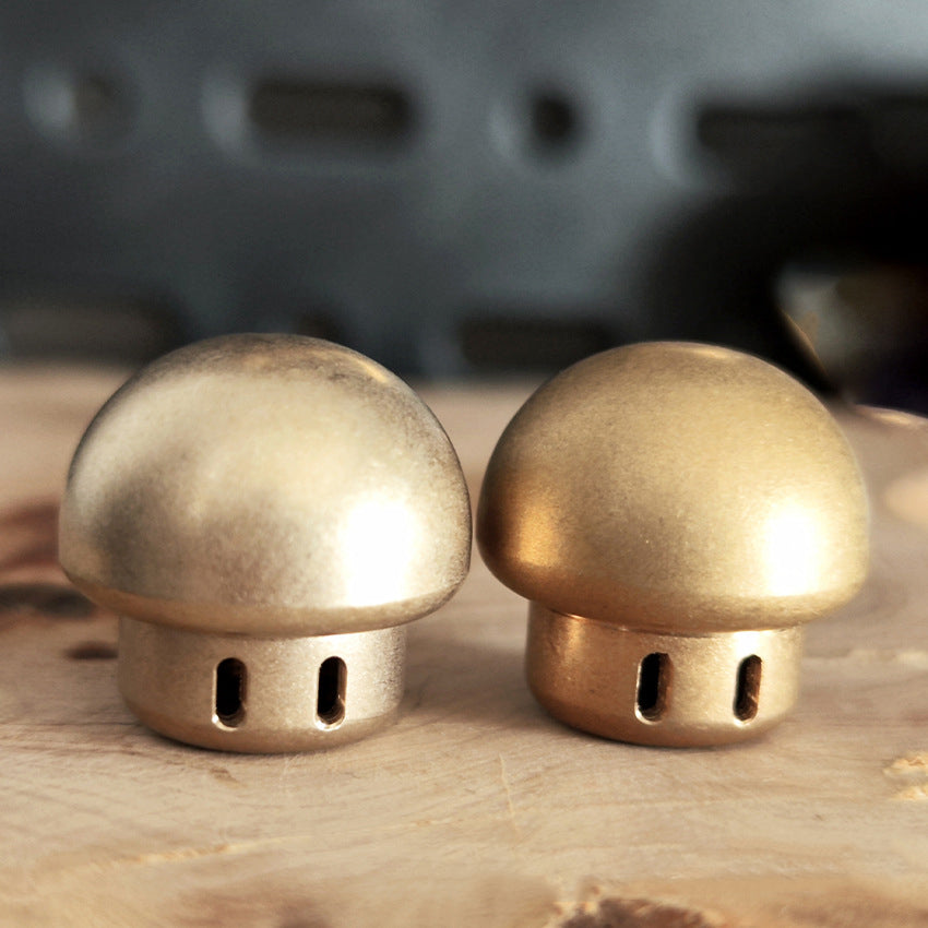 Mushroom- Brass Umbrella Rope Knife Pendant Knuckle Pendant