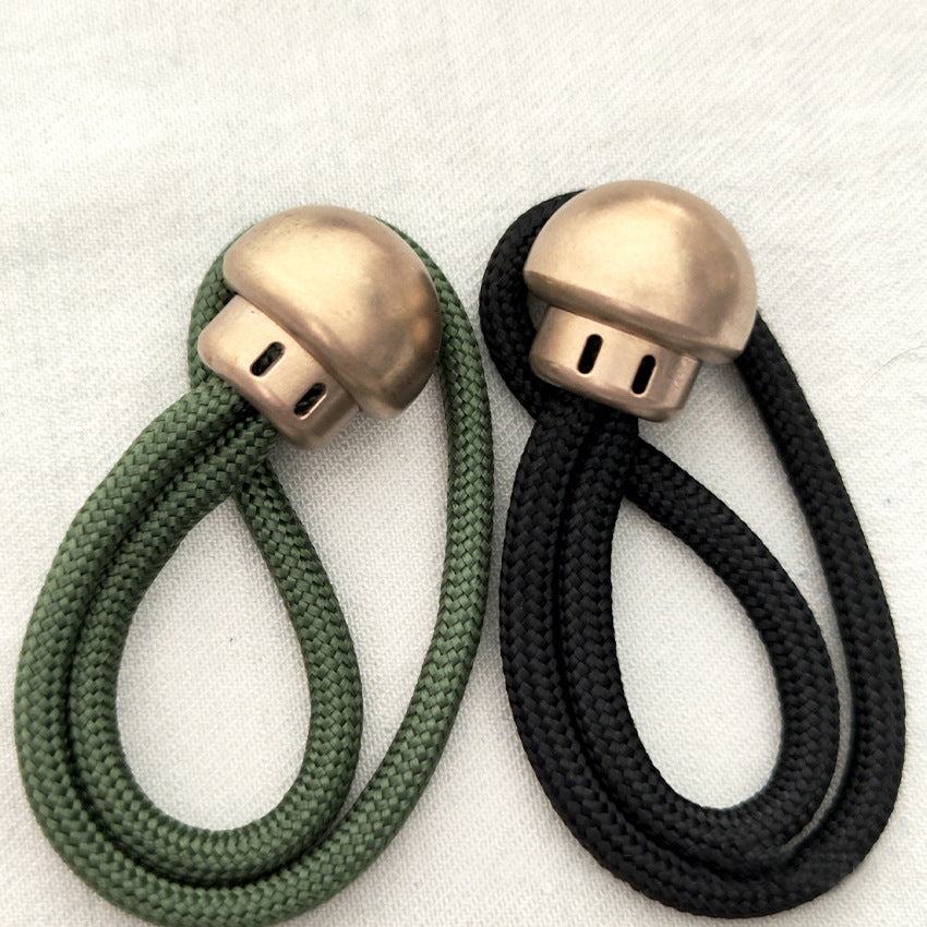 Mushroom- Brass Umbrella Rope Knife Pendant Knuckle Pendant