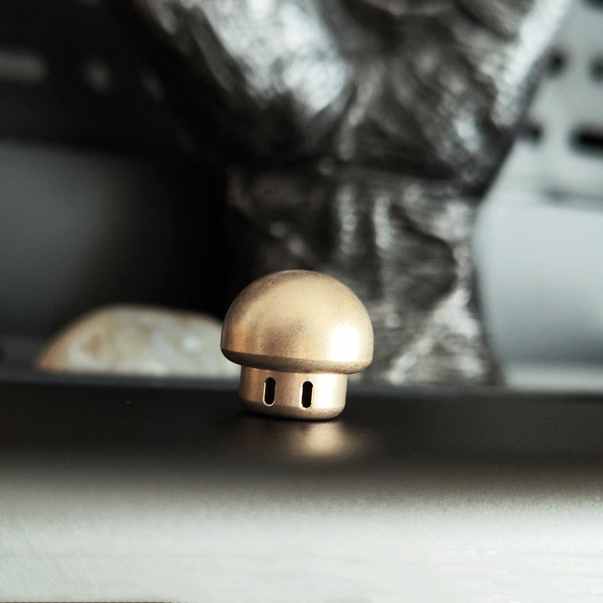 Mushroom- Brass Umbrella Rope Knife Pendant Knuckle Pendant