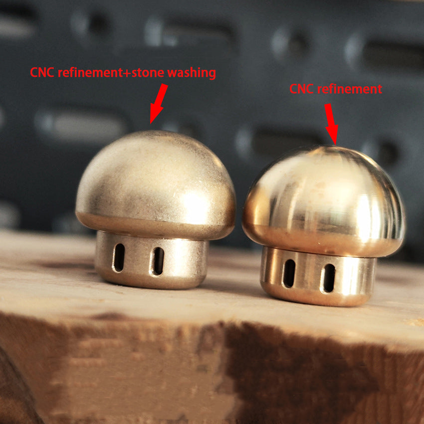 Mushroom- Brass Umbrella Rope Knife Pendant Knuckle Pendant
