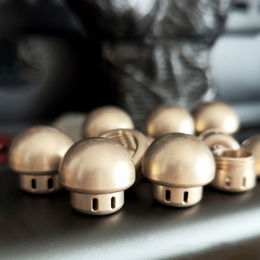 Mushroom- Brass Umbrella Rope Knife Pendant Knuckle Pendant