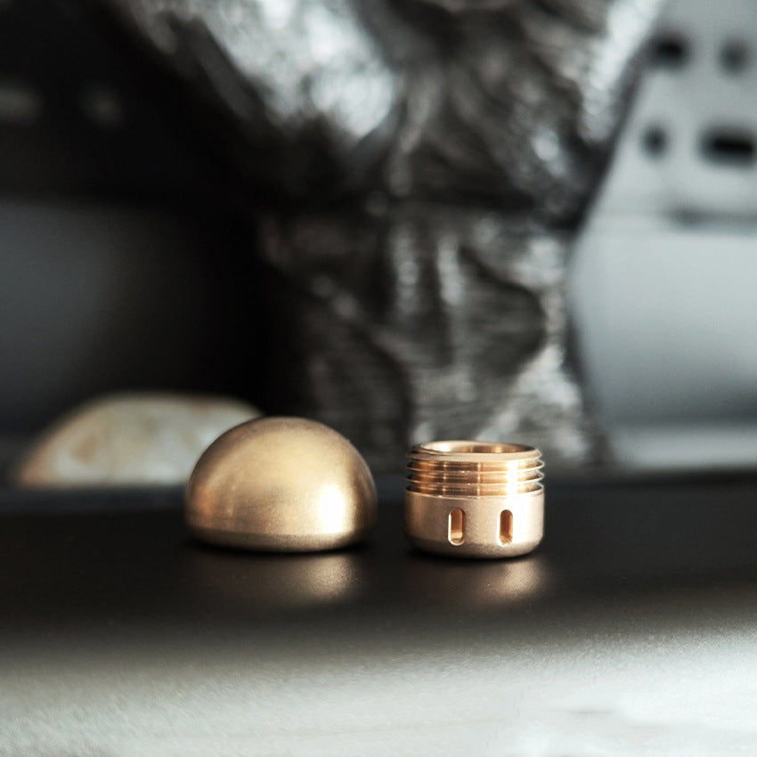 Mushroom- Brass Umbrella Rope Knife Pendant Knuckle Pendant